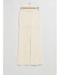 & Other Stories - Floral Lace Trousers - Lyst