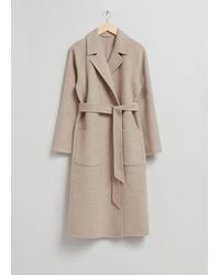 & Other Stories - Patch Pocket Belted Coat - Lyst