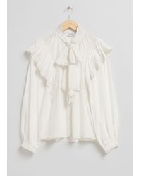 & Other Stories - Scalloped Ruffle Blouse - Lyst