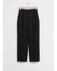 & Other Stories - Tailored Straight Wide-leg Trousers - Lyst