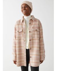 & Other Stories Oversized Shirt Jacket - Natural
