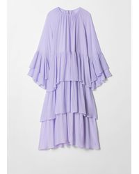 & Other Stories - Maxikleid Mit Volants - Lyst
