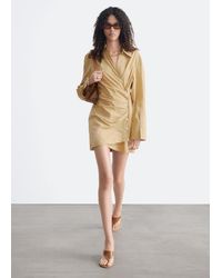 & Other Stories - Wrap Shirt Mini Dress - Lyst