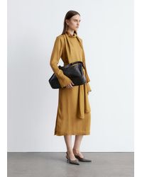 & Other Stories - Scarf-Neck Midi Dress - Lyst