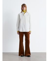 & Other Stories - Chemise Longue En Coton À Col Montant - Lyst