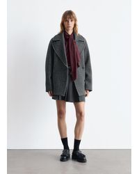 & Other Stories - Short Double-Breasted Wool Coat - Lyst