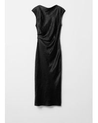 & Other Stories - Satin Boat-Neck Midi Dress - Lyst