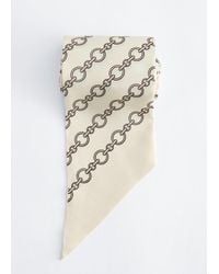 & Other Stories - Slim Silk Print Scarf - Lyst