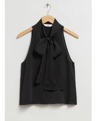 & Other Stories - Sleeveless Lavallière-neck Bow Top - Lyst