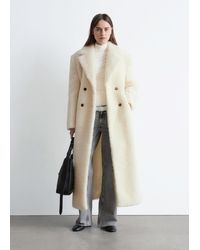 & Other Stories - Wool Shearling Maxi Coat - Lyst