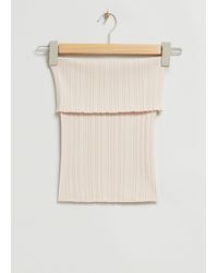 & Other Stories - Off-the-shoulder Knitted Tube Top - Lyst