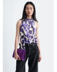 & Other Stories - Scarf-Neck Silk Top - Lyst