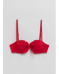 & Other Stories - Underwire Balconette Bow Bikini Top - Lyst