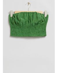 & Other Stories - Smocked Gathered Tube Top - Lyst