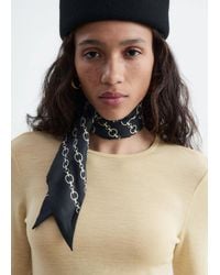 & Other Stories - Slim Silk Print Scarf - Lyst