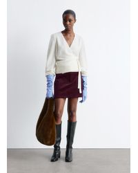 & Other Stories - Mohair-Blend Knitted Wrap Cardigan - Lyst