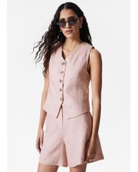 & Other Stories - Tailored Linen Vest - Lyst