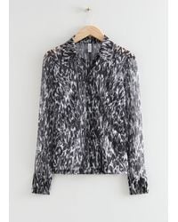 & Other Stories - Printed Fitted Shirt - Lyst