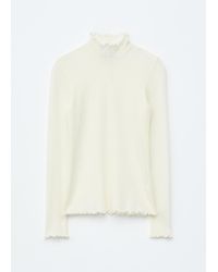 & Other Stories - Scalloped Mock-Neck Top - Lyst