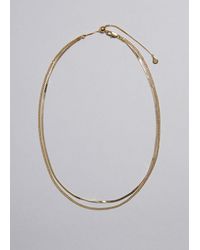 & Other Stories - Double Chain Necklace - Lyst
