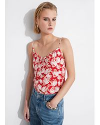 & Other Stories - Strappy Drawstring Detail Top - Lyst