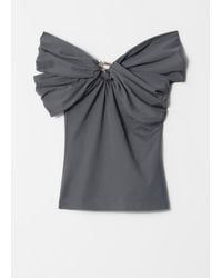 & Other Stories - Draped Off-Shoulder Top - Lyst