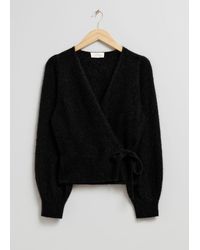 & Other Stories - Knitted Wrap Sweater - Lyst