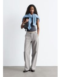 & Other Stories - Wide-Leg Wool Trousers - Lyst