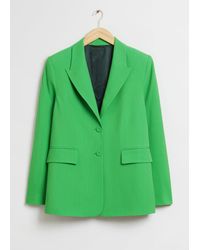 & Other Stories - Relaxed Single-breasted Tailored Blazer - Lyst