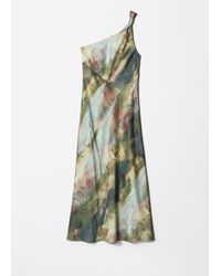 & Other Stories - One-Shoulder Satin Midi Dress - Lyst