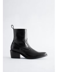 & Other Stories - Leather Cowboy Boots - Lyst