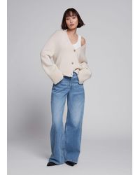& Other Stories Oversized Wool Knit Cardigan - Natural