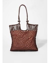 & Other Stories - Bead-Detail Crocheted Tote Bag - Lyst