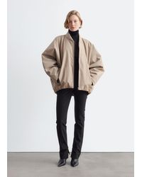 & Other Stories - Oversized Wool Bomber Jacket - Lyst