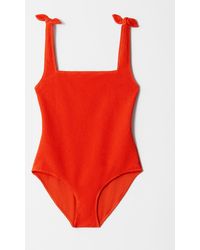 & Other Stories - Textured Bow Tie Swimsuit - Lyst