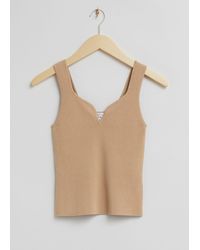 & Other Stories - Sweetheart-neck Tank Top - Lyst