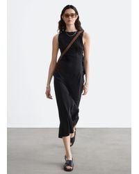 & Other Stories - Fitted Cotton Jersey Midi Dress - Lyst