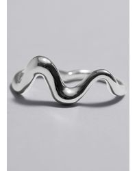 & Other Stories - Sculpted Two-finger Ring - Lyst