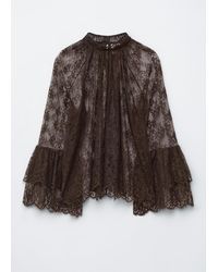 & Other Stories - Flounced Lace Blouse - Lyst