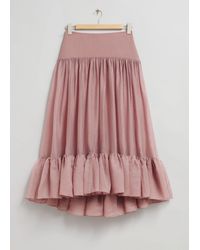 & Other Stories - Sheer Tiered Maxi Skirt - Lyst