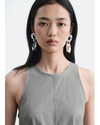 & Other Stories - Sculptural Drop Brass Earrings - Lyst
