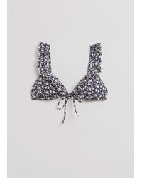 & Other Stories - Frilled Triangle Bikini Top - Lyst