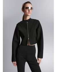 & Other Stories - Cropped Zip Cardigan - Lyst