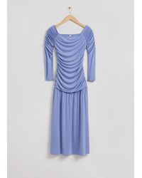 & Other Stories - Off-shoulder Ruched Maxi Dress - Lyst