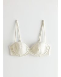 & Other Stories - Textured Padded Bikini Top - Lyst