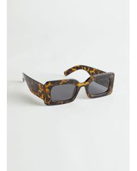 & Other Stories - Squared Thick Frame Sunglasses - Lyst