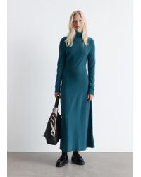 & Other Stories - Robe Longue À Col Roulé En Laine Mérinos - Lyst