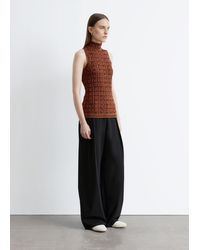 & Other Stories - Knitted Sleeveless Turtleneck Top - Lyst