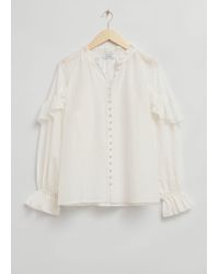 & Other Stories - Relaxed Frill Detail Blouse - Lyst