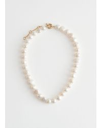 & Other Stories - Delicate Pearl Necklace - Lyst